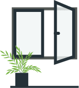 Fenêtre oscillo-battante 2 battants