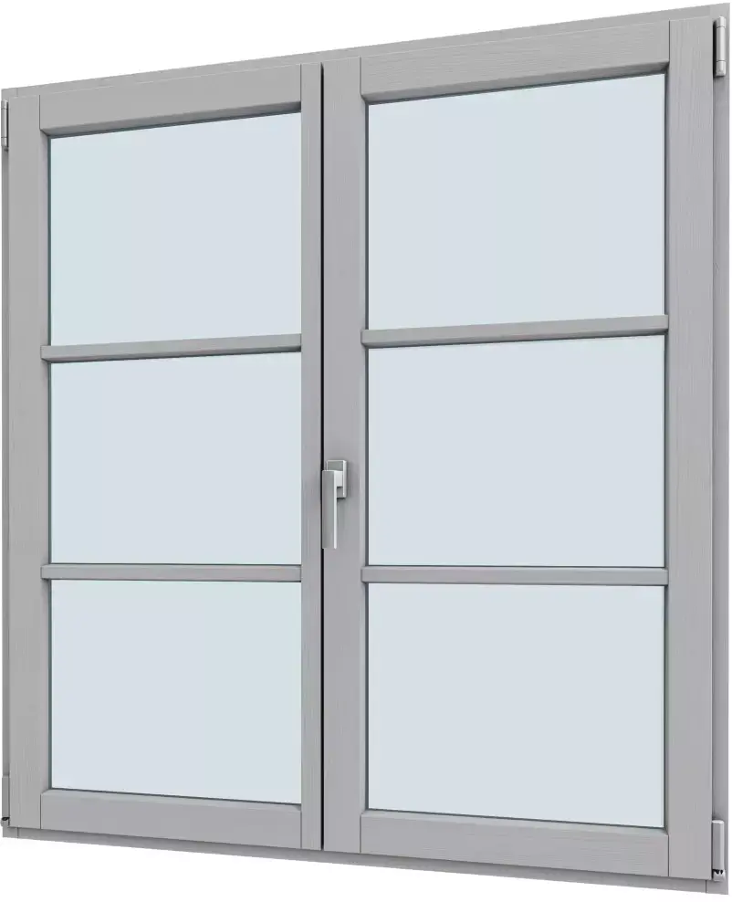 Fenêtre sur mesure en pin gris à paris